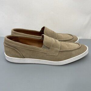 Allen Edmonds Randolph Penny Loafers Dress Sneakers Tan Beige Mens 11 B Narrow